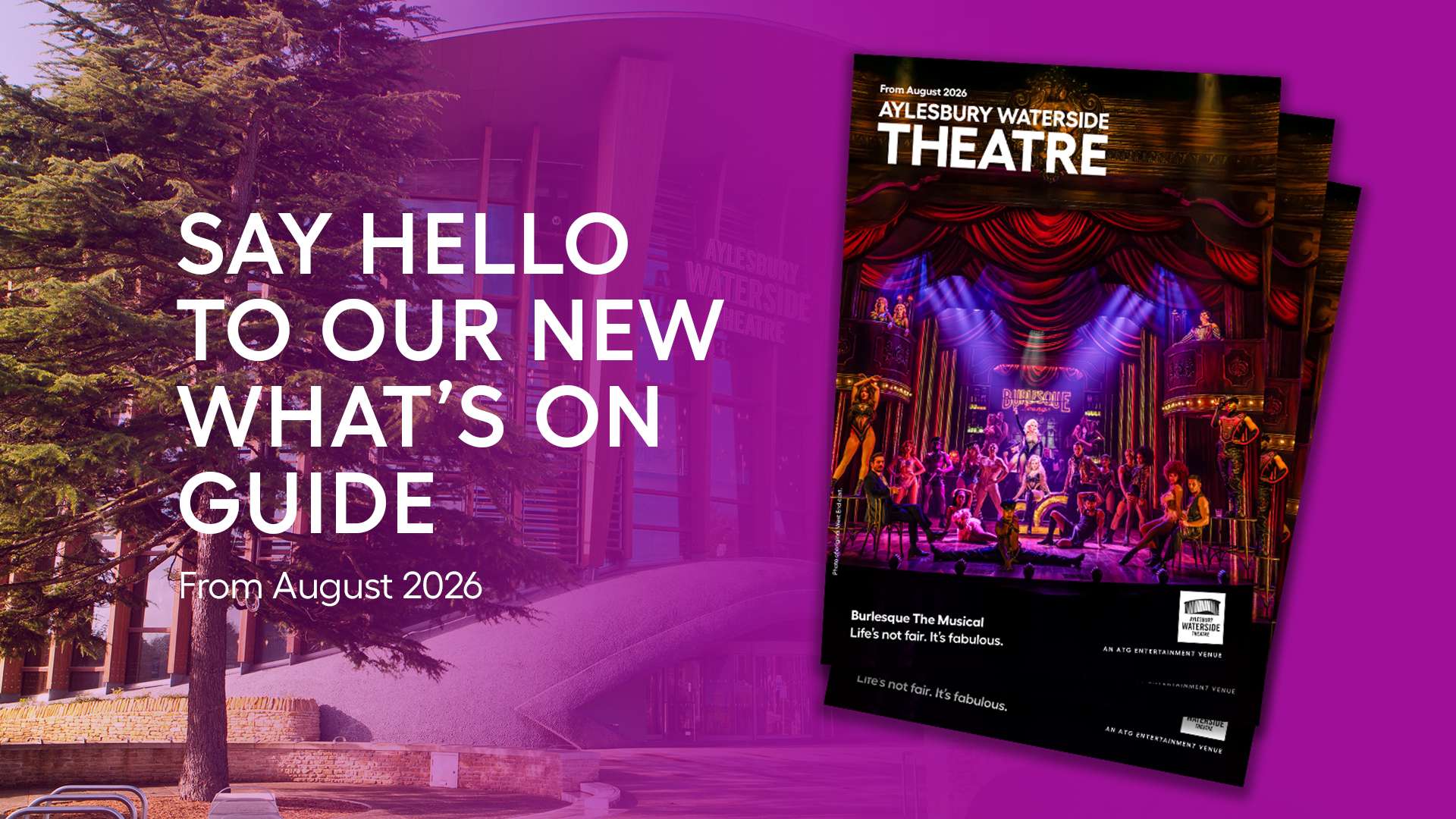 Aylesbury Waterside Theatre What's on from August 2026